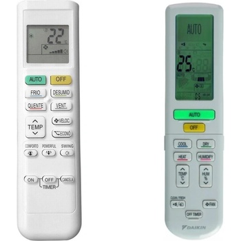 съвместим DAIKIN Ururu Sarara FTXZ25NV1B, FTXZ35NV1B, FTXZ50NV1B, FTXZ35, RXZ35N - заместител дистанционно управление (Ururu Sarara FTXZ25NV1B, FTXZ35NV1B, FTXZ50NV1B, FTXZ35, RXZ35N)