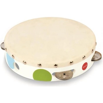 Janod Дървено дайре за деца Confetti с барабан