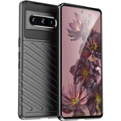 HQWear Thunder гъвкав брониран кейс за Google Pixel 7 Pro, черен (9145576249055)