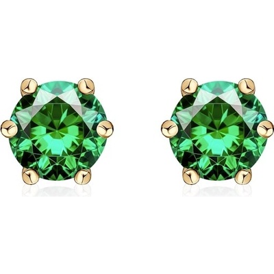 Savicki náušnice žluté zlato zirkony B-K-K0368-00118-585-Z