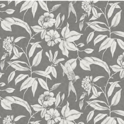 Impol Trade Obrus PVC MIS415 návin 20 m x 140 cm botanický motív sivo-biely