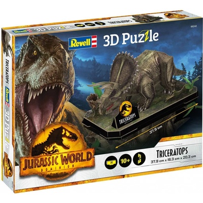 Revell 3D Puzzle Jurský svět Triceratops, 44 ks