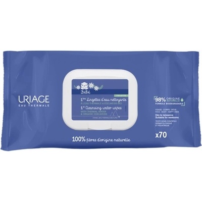 Uriage Bébé 1st Cleansing Wipes čistiace utierky pre deti 70 ks