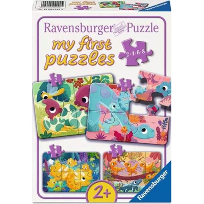 RAVENSBURGER Moje prvé Roztomilí dinosaury 2,4,6,8 dielov