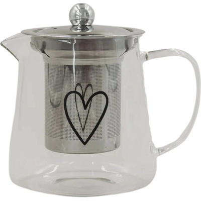 Eulenschnitt se sítkem Heart čirá barva sklo 550 ml