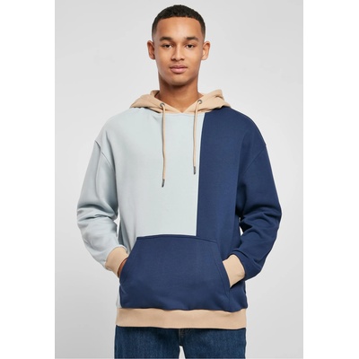 Urban Classics Мъжки суичър с качулка в цветен десен Urban Classics Color Hoody summerblue/darkblueUB-TB5503-03849 - Черен, размер S