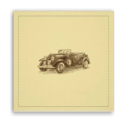 Fotoobraz 40x40 cm Retro auto