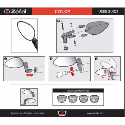 Zrcáto Zéfal CYCLOP – Zboží Mobilmania