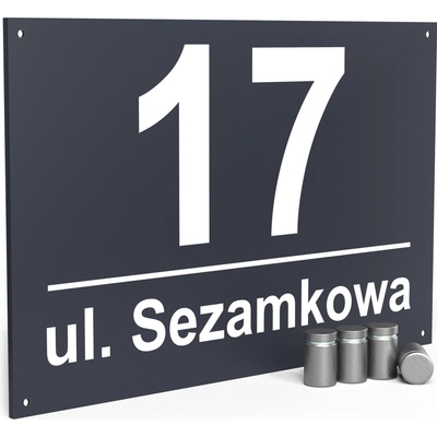 Číslo na dom Printima hliníkové 32x21 cm