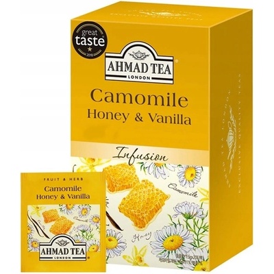 Ahmad Tea harmančekový s medom a vanilkou 20 hliníkových vrecúšok
