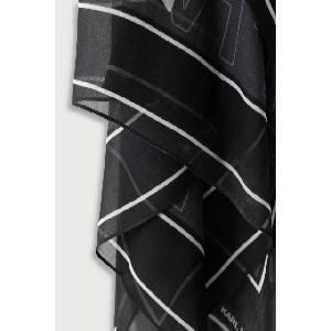 Karl Lagerfeld шал тип кърпа дамски с добавена коприна (B4W33047)