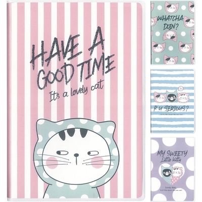 M&G Zošit linajkový A5 s PVC obalom So Many Cats Pastel