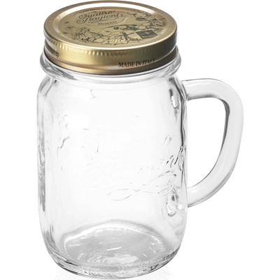 Bormiolli Pohár QUATTRO STAGIONI transparentný s uchom 415 ml