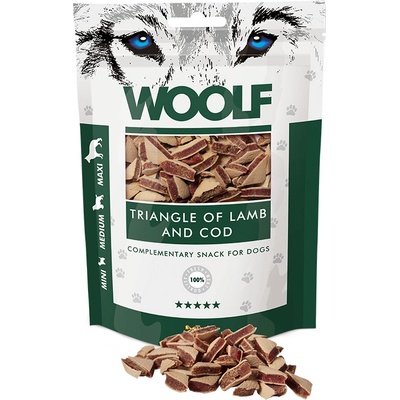Woolf Dog Lamb and Cod Triangle 100 g