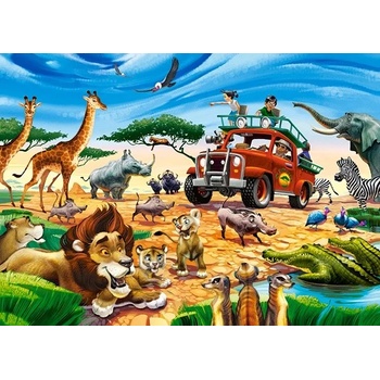 Image 1 of Castorland - Puzzle Safari adventure - 180 piese