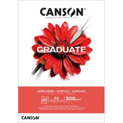 Canson Graduate akrylový blok 300 g/m²20 listov A5