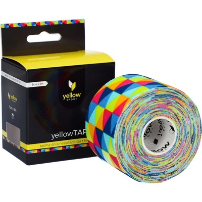 yellowSPORT kineziologický tejp duha triangl 5 cm x 5 m