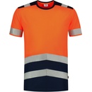 TRICORP T01 T Shirt High Vis Bicolor Tričko unisex fluorescenční oranžová
