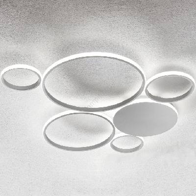 Ondaluce - LED димируемо таванно осветително тяло POIS LED/68W/230V сребристо (OND0044)