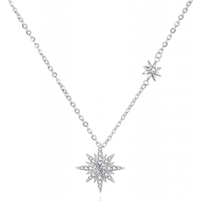 Agato Slušivý stříbrný náhrdelník AGT-N005W – Zboží Mobilmania