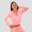 GymBeam Дамски суичър TRN Zip-Up Pink L