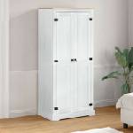 vidaXL Шкафове Бяло 76 x 50 x 170 см Солидно борово дърво (42024937)