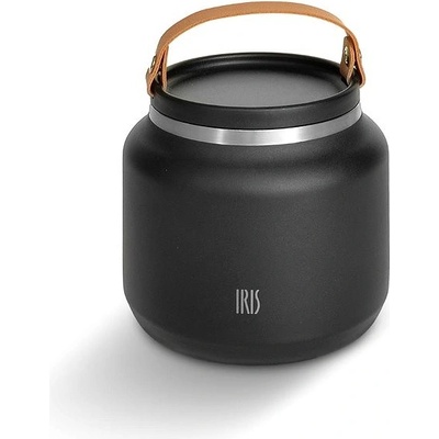 Iris Barcelona Nerezová termoska na jídlo 700 ml černá