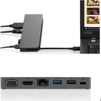 Lenovo USB-C Dual Display Travel Dock 40B90000WW