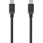 Hama Кабел USB-C мъжко- USB-C мъжко, 60 W, 1 m, черен (HAMA-201806) - cybertrade