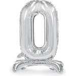 PartyDeco Свободностоящ балон от фолио 0 сребрист 70 см