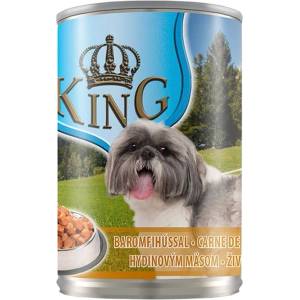  King консерва за куче - пилешко в грейви сос 1250гр
