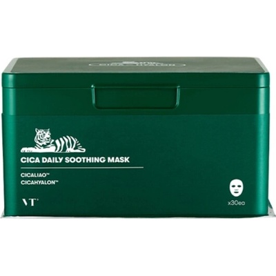 VT Cosmetics - CICA Daily Soothing Mask - Sada upokojujúcich plátienkových masiek - 30 ks / 350 g