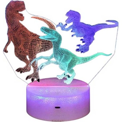 Robetoy Детска нощна лампа Robetoy 3D LED Динозавър (RO59548)