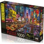 KS Games Неонов Светещ Пъзел от 1000 части - Метрополис (68х48)