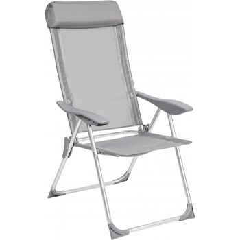 TecTake 402181 4 Zahradní židle s podhlavníkem hliník