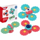 FIDGET SPINNER SO SENZORICKOU PRÍSAVKOU KÚPEĽ DARČEK HRKÁLKA 3 KUSY