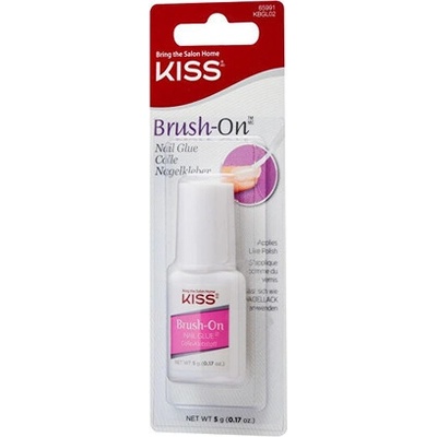 Kiss My Face Brush-On Nail Glue Lepidlo na nehty 5 g – Zboží Mobilmania