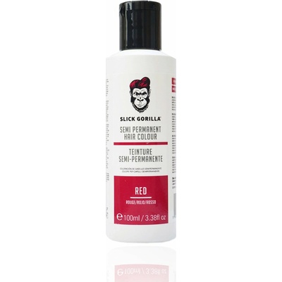 Slick Gorilla Semi-Permanent Hair Colour semi-permanentná farba na vlasy RED červená 100 ml