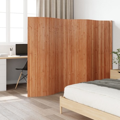 vidaXL Paraván 165 x 400 cm bambus 377000 Hnědá – Zboží Mobilmania