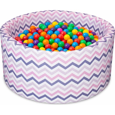 Aga suchý bazén 90 x 40 cm s míčky ZigZag barevný