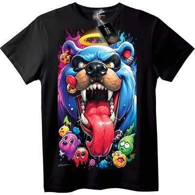NOONEBRAND Тениска Син Мечок и Анимационни Приятели - 2XL, White
