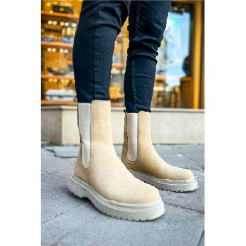 Chekich Мъжки боти със странични ластици ch223 srt - Светлобежови #367428 (367428_Бежов)