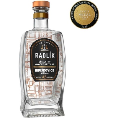 Radlík Hruškovice Williams 45% 0,5 l (holá láhev)