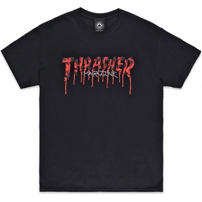 Thrasher BLOOD DRIP LOGO TEE Black