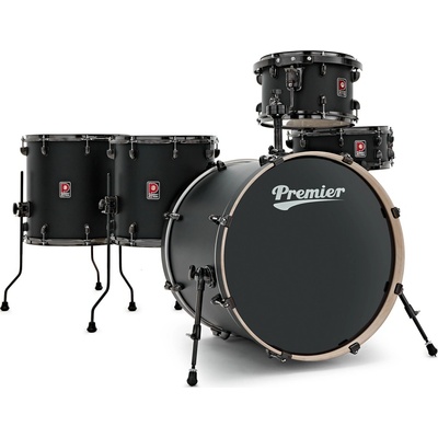 Premier Artist 22" 5pc Heavy Rock Shell Pack Matte Black