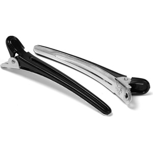 BraveHead Hair Clips Aluminium/Plastic Black 12 ks