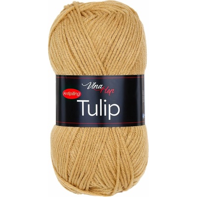 Pletací / háčkovací příze Vlna-Hep TULIP 41037 velbloudí béžová, jednobarevná, antipillingová, 100g/170m