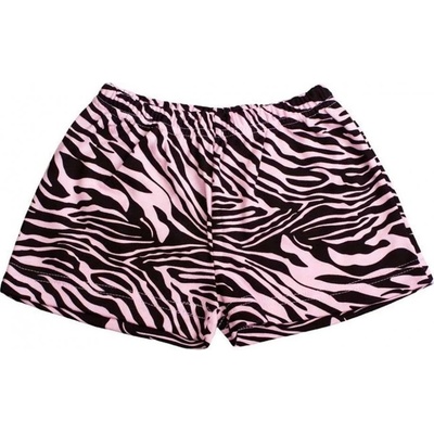 New Baby dětské kraťasy Zebra růžové