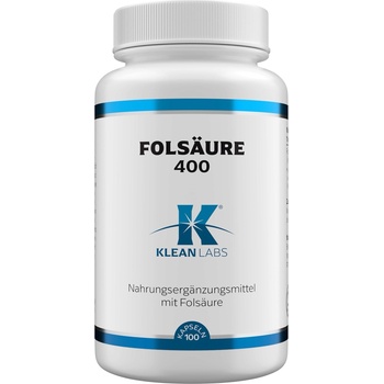 KLEAN LABS Фолиева киселина 400 - 100 капсули
