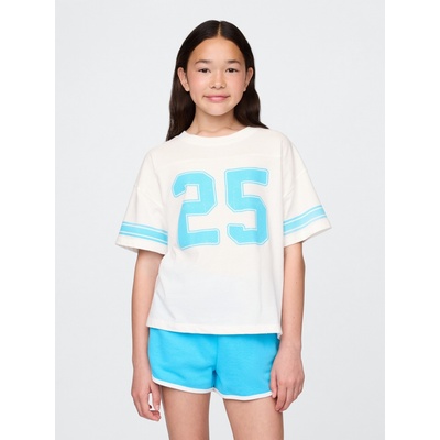 GAP Детска oversize тениска Varsity GAP GAP | Byal | Момичешки | 104/110